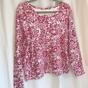 Ladies print long-sleeved tee